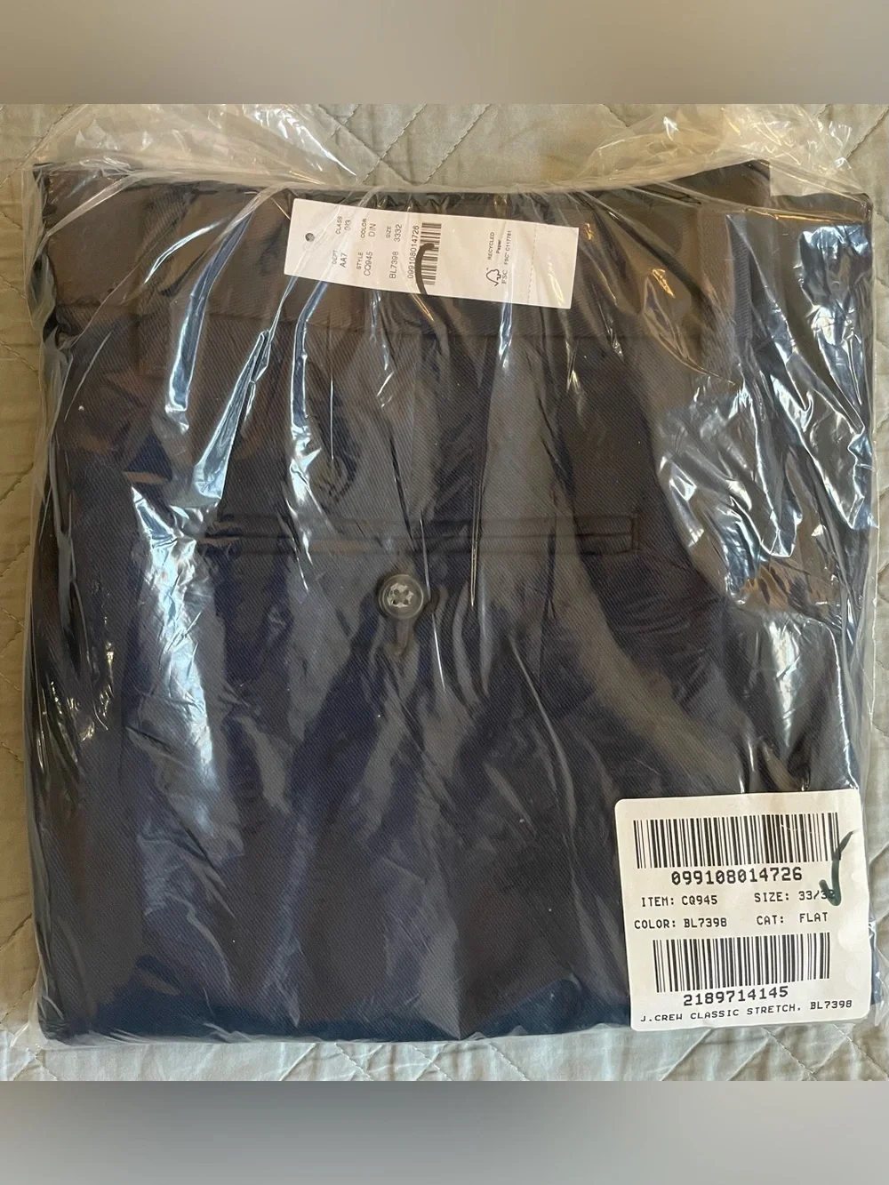 J. CREW Mercer Classic-fit trouser in Italian stretch twill Navy Size 33 CQ945